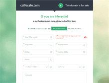 Tablet Screenshot of caffecafe.com